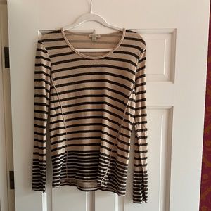Burberry Stripe Knit Top Size Medium